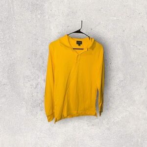 J. Crew Yellow Polo Shirt long sleeve